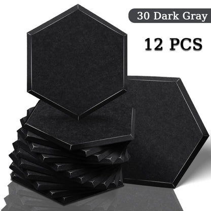 TOUO High Density Acoustic Panel 12pcs Soundproofing Panels Studio Acoustic Treatment Wall Sound Absorbing Bedroom Decoration