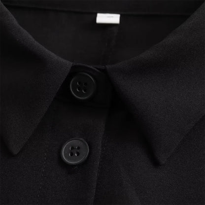 Msnoloa 2024 sunmer neues Produkt Damenmode lässig Polo kragen kurz ärmel iges Hemd Stil Mini kleid.