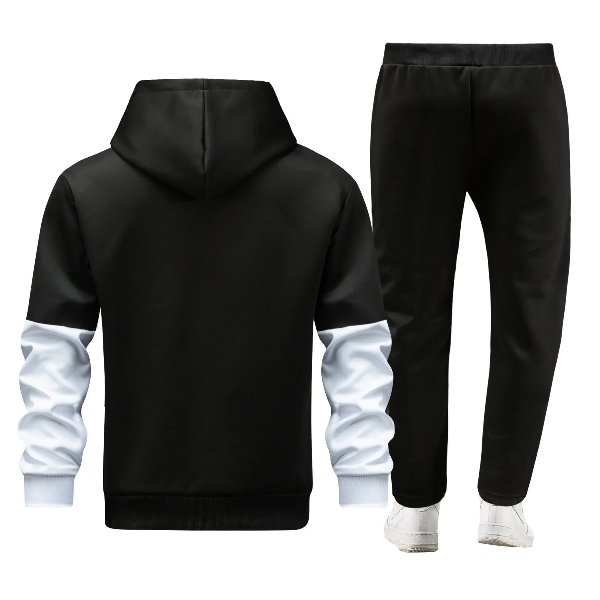 Herren-Sportbekleidung, Kapuzen-Cardigan-Set, europäische Größe, schmale Passform, Freizeitkleidung, koreanischer Stil, Sportanzug, bequem, atmungsaktiv.