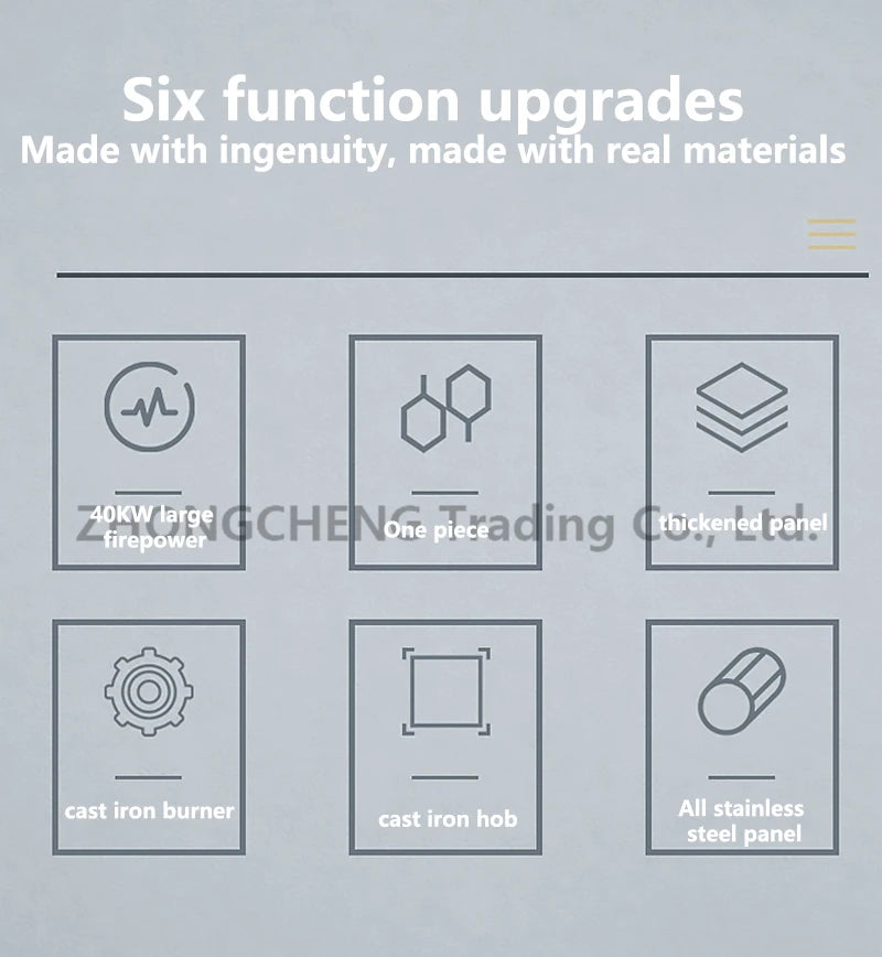 Furious Fire Stove Commercial Single Stove Liquefied Gas Stove Stir-frying High pressure stove stainless steel desktop gas stove.