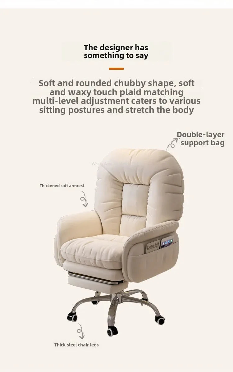 Heimcomputerstuhl, bequem, sitzend, Arbeitszimmer, Büro, Schlafsaal, Schlafzimmer, faules drehbares Sofa