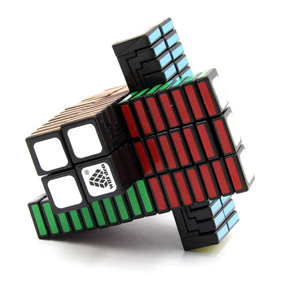 Limited Edition Cube 3x3x17 Magic Cube Black Speed Cube  Primary Color Transparent Red Unequal Order 3317 Educational Funny Toys.