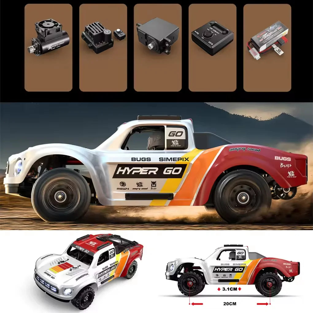 MJX Hyper Go 14211 1/14 4WD RC Car 70KM/H Brushless RC Racing Car 2.4G Remote Control Cars Off-Road Speed RC Cars Truck Toys.