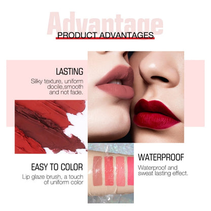 O.TWO.O 2 IN 1 Matte Lipstick&Liquid Lipstick 12 Colors Makeup Lip Glaze Waterproof Batom Lip Cosmetics Silky Texture.