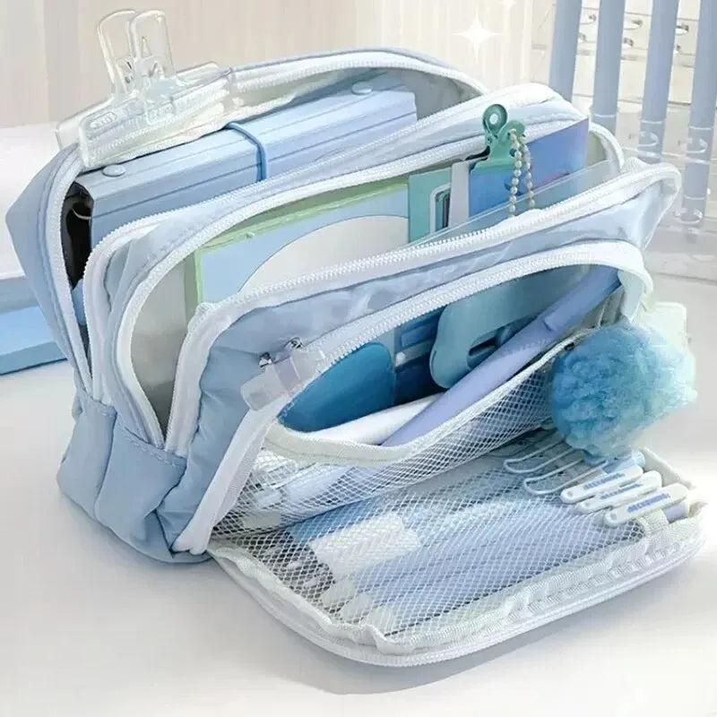 Kawaii Große Kapazität Stift Tasche Koreanische Bleistift Beutel Multilayer Schule Fall Schreibwaren Halter Tasche Student Zurück zu Schule Liefert.