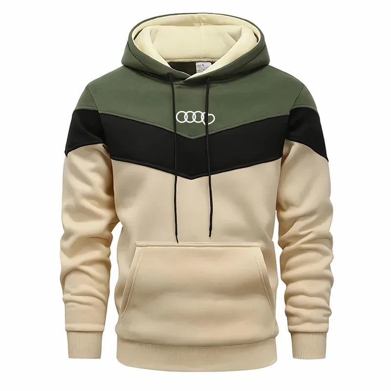 Herrenbekleidung, lässiges Sweatshirt, Anzug, Sweatshirts für Herren, tägliche dreifarbige Hoodies, heiße, hochwertige 2024, Sport-Trainingsanzug, Joggen