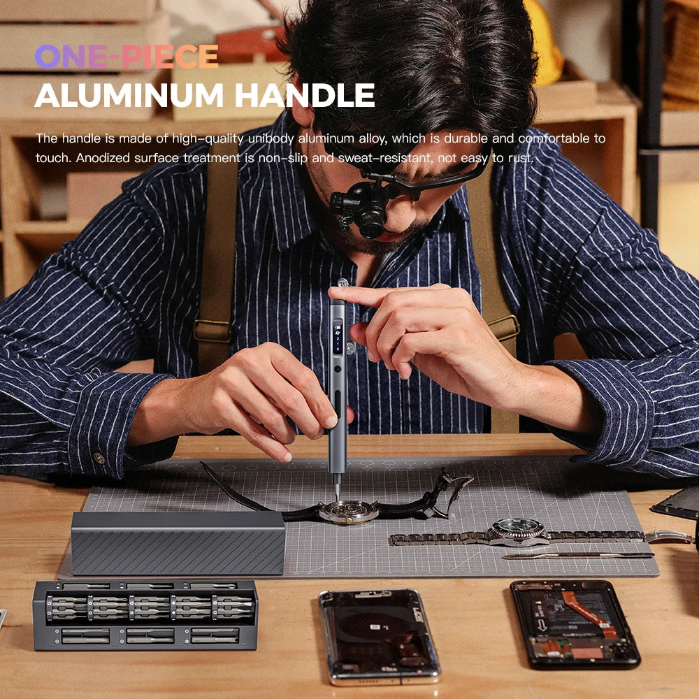 57-in-1-Elektrowerkzeug-Sets, wiederaufladbar, Präzisions-Elektroschrauber-Set, kabellos, Mini, kleine Bits, kabellose Reparatur von mobilen Zellen, Neu