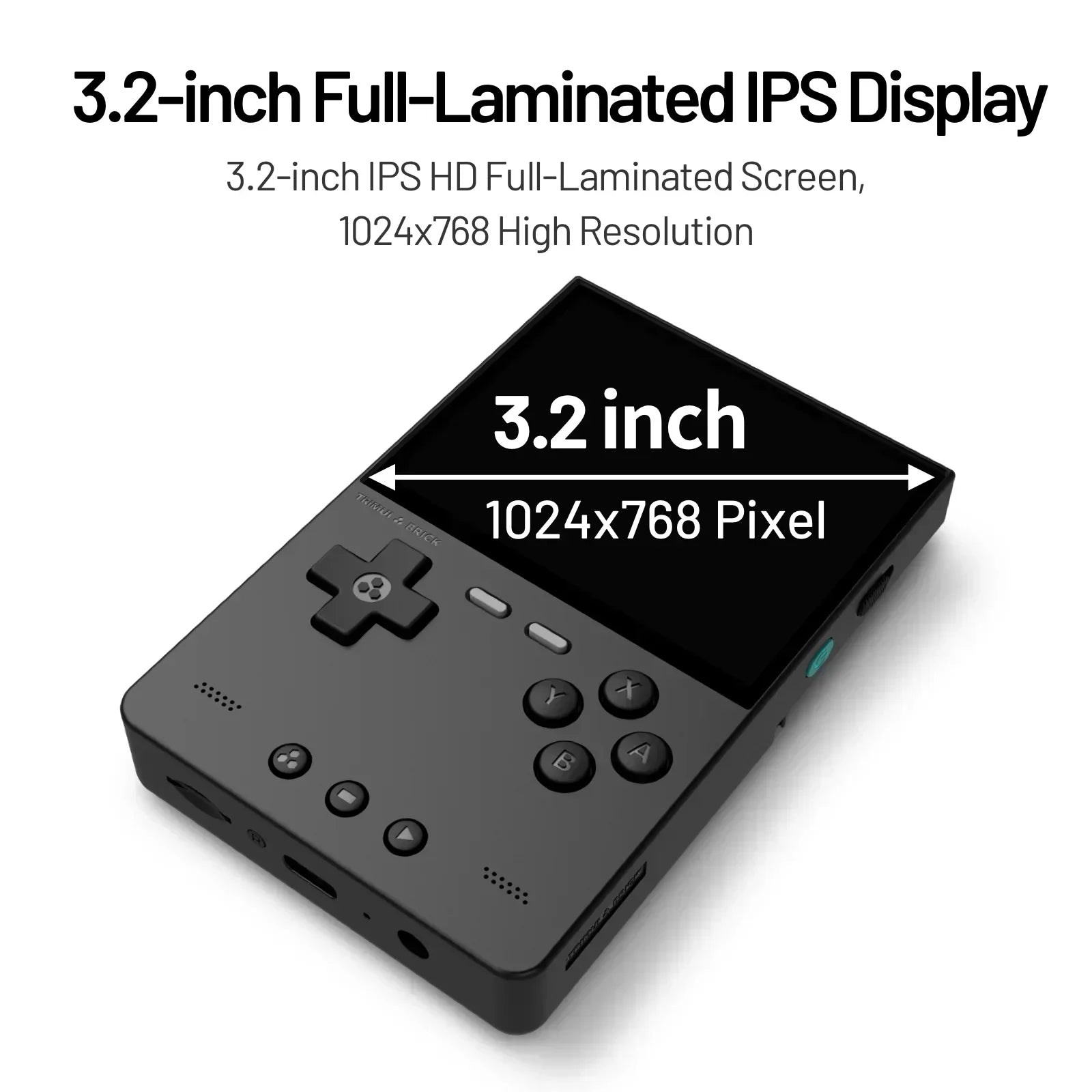 TRIMUI BRICK Retro Handheld Game Console Portable Video Player Linux System Open Source 3.2 Inch Palm Phone Games For Gifts.