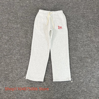 Pepe Studio Fleece-Lined Elastic Waist Jogger Pants Winter Warm Soft Loose Fit Sweatpants with Drawstring for Women Men