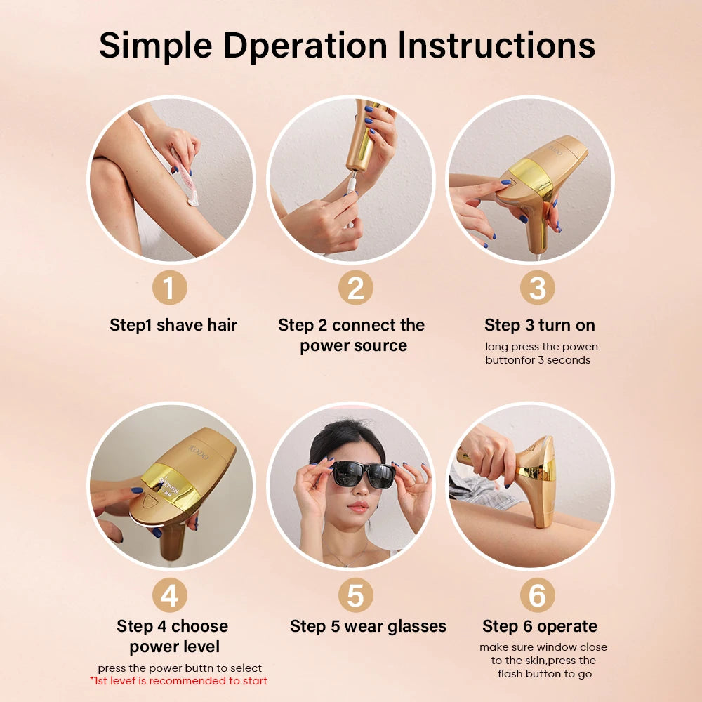 KODO 2025 High-end customization ice Laser Hair removal Laser Epilator Permanent IPL Painless Photoepilator 4 in 1 face and body.