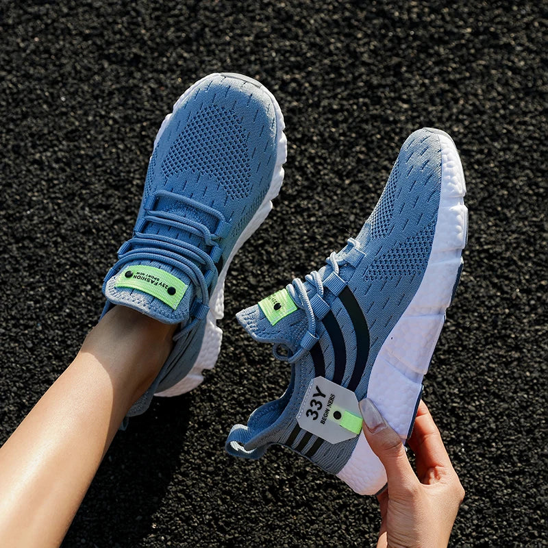 Men Casual Sport Shoes Breathable Lightweight Sneakers Outdoor Mesh Black Running Shoes Athletic Jogging Tenis Walking Shoes.