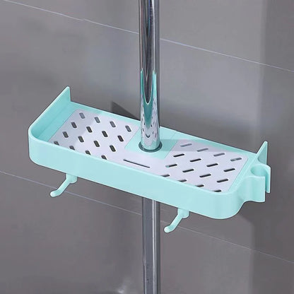 Haushalt Lift Ständer Dusche Rack Dusche Gel Lagerung Rack Badezimmer Perforation-Freies Dusche Stange Tablett
