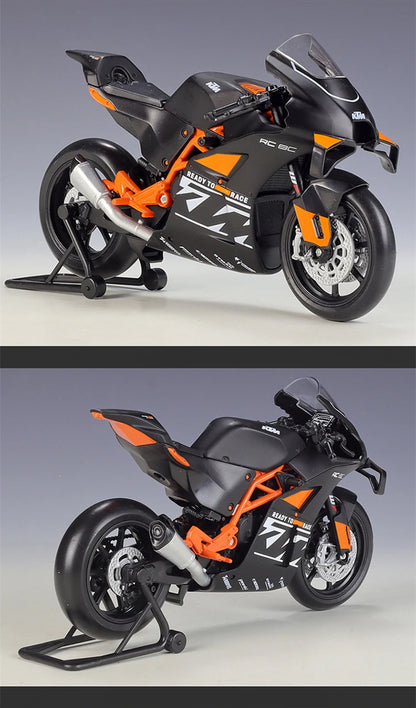 Welly 1:12 KTM RC 8C Alloy Road Racing Motorcycle Model Diecast Metal Street Sports Cross-country Motorcycle Model Children Gift.