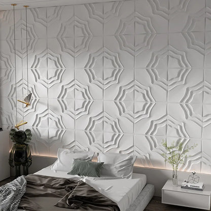 12pcs 50cm house wall renovation Stone 3D wall panel non-self-adhesive 3D wall sticker art tile wallpaper room bathroom ceiling