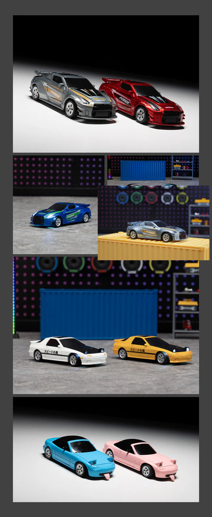 1:43 2.4G 4WD RC Drift Car with Gyroscope Fullly Proportion Remote Control Car JJRC C8827 Mini Racing Car Model Boy Toy Gift