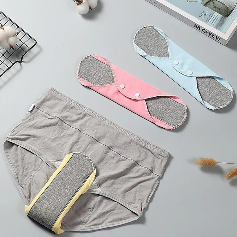 1/4pcs Thin Cloth Pads Soft Cotton Washable Feminine Panty Liners Sanitary Pads Napkin Daily Reusable Menstrual Hygiene Pads.