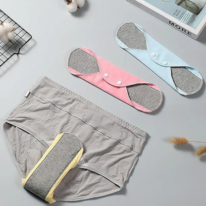 1/4pcs Thin Cloth Pads Soft Cotton Washable Feminine Panty Liners Sanitary Pads Napkin Daily Reusable Menstrual Hygiene Pads.