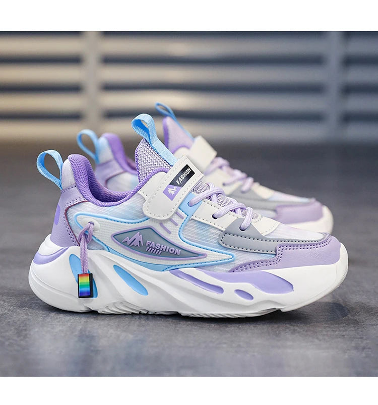 Fashion Children Shoes Girls Sneakers School Sports Summer Mesh Breathable For Kids Tennis Casual Shoes.