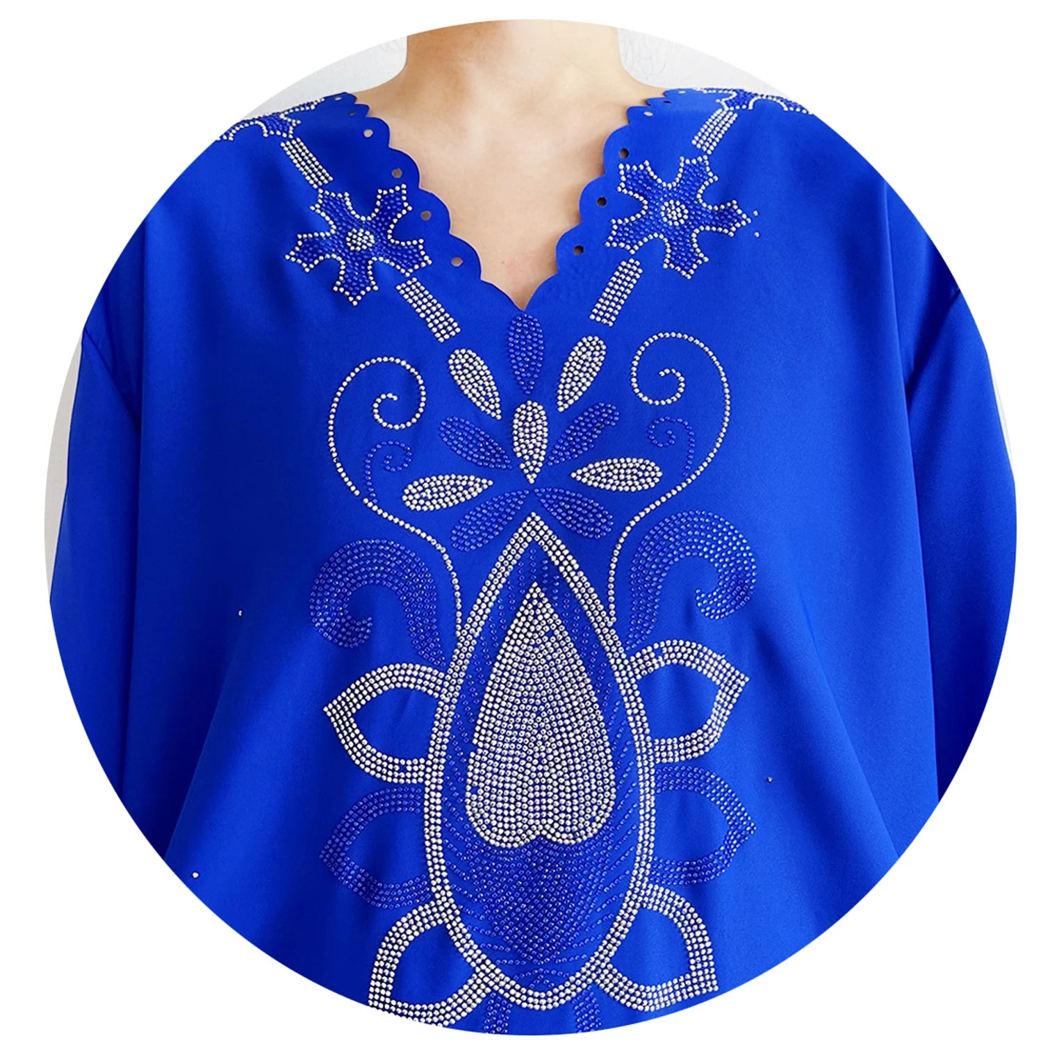 New 2025 Muslim Party Women Abaya Chiffon Diamond Long Sleeve Casual Clothing African Abaya Women Robe Dubai Turkey Islamic Robe.