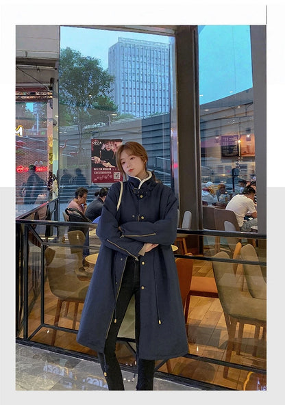 Daunen-Baumwoll-Parkas-Jacke für Damen, mittellang, über dem Knie, 2025, neue koreanische lockere Mode, Winter, gepolstert, weiblich, verdickt.