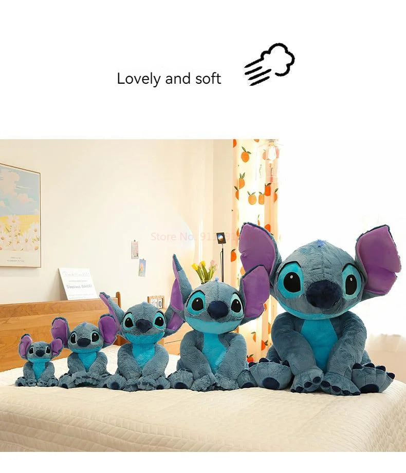 Disney Stitch Angel Stuffed Plush Toy Kawaii Lilo & Stitch Cartoon Plush Doll Stress Relief Pillow Comforting Toy for kids Gifts
