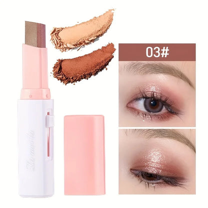 2 In 1 Pearly Highlighter Eyeshadow Stick Makeup Waterproof Long Lasting Glitter Eyeshadow Eyeliner Stick Eyes Makeup Cosmetics.
