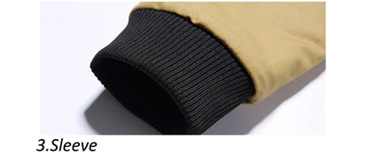 DIMUSI Winter Men's Bomber Jacket Casual Mens Outwear Fleece Warm Coats Fashion Stand Collar Uniform Jackets Mens Brand Clothing.