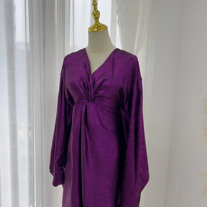 Eid Saudi Arabia Muslim Modest Dress for Women Islam Dubai Abaya Luxury Holiday Party Jalabiya Kebaya 2024 Turkey Kaftan Gown