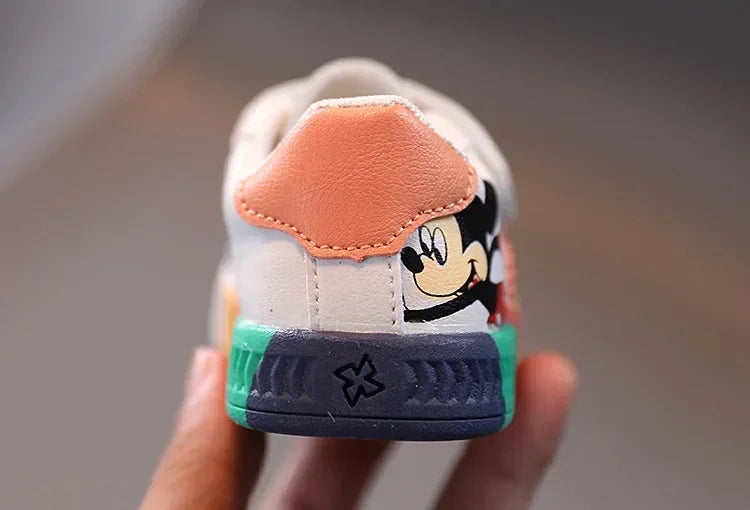 Disney Cartoon Mickey Children Shoes For Boys Girls Sport Sneakers Kids Leisure Autumn Casual Shoes Breathable Running Toddler.