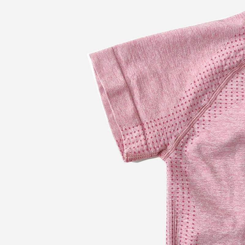 WAREBALL Seamless Yoga Set Women Workout Gym Clothes Fitness Short Sleeve Crop Top Shirt High Waist Leggings Pants Sports Suits.