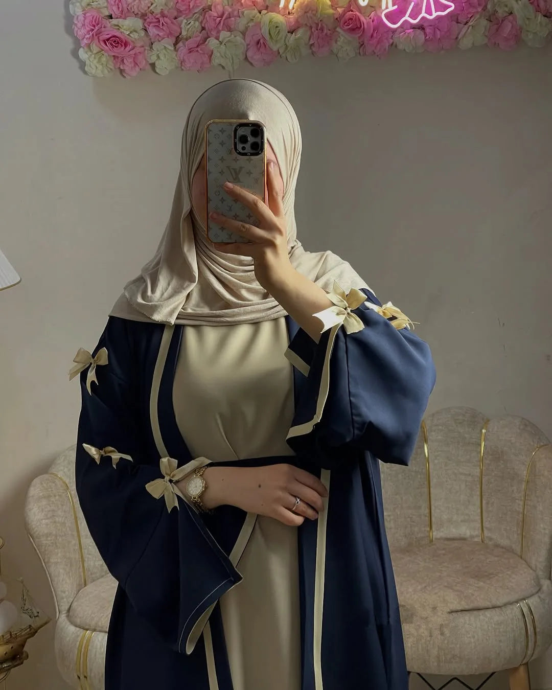 Eid Muslimischen Bogen Abaya Frauen Kleider Jalabiya Vestidos Largos Split Hülse Ramadan Marokko Dubai Lange Robe Party Islam Kaftan 2025