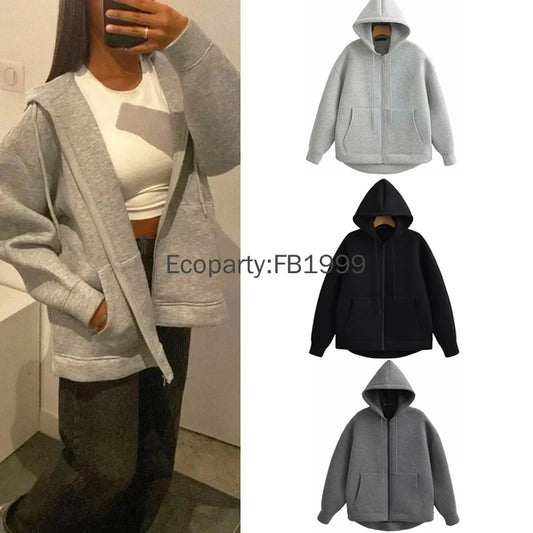 Neue Damen Casual Pocket Langarm Jacken Schwarz Bomber Varsity Jacke Mantel 2024 Herbst Damen Mode Kapuzenpullover