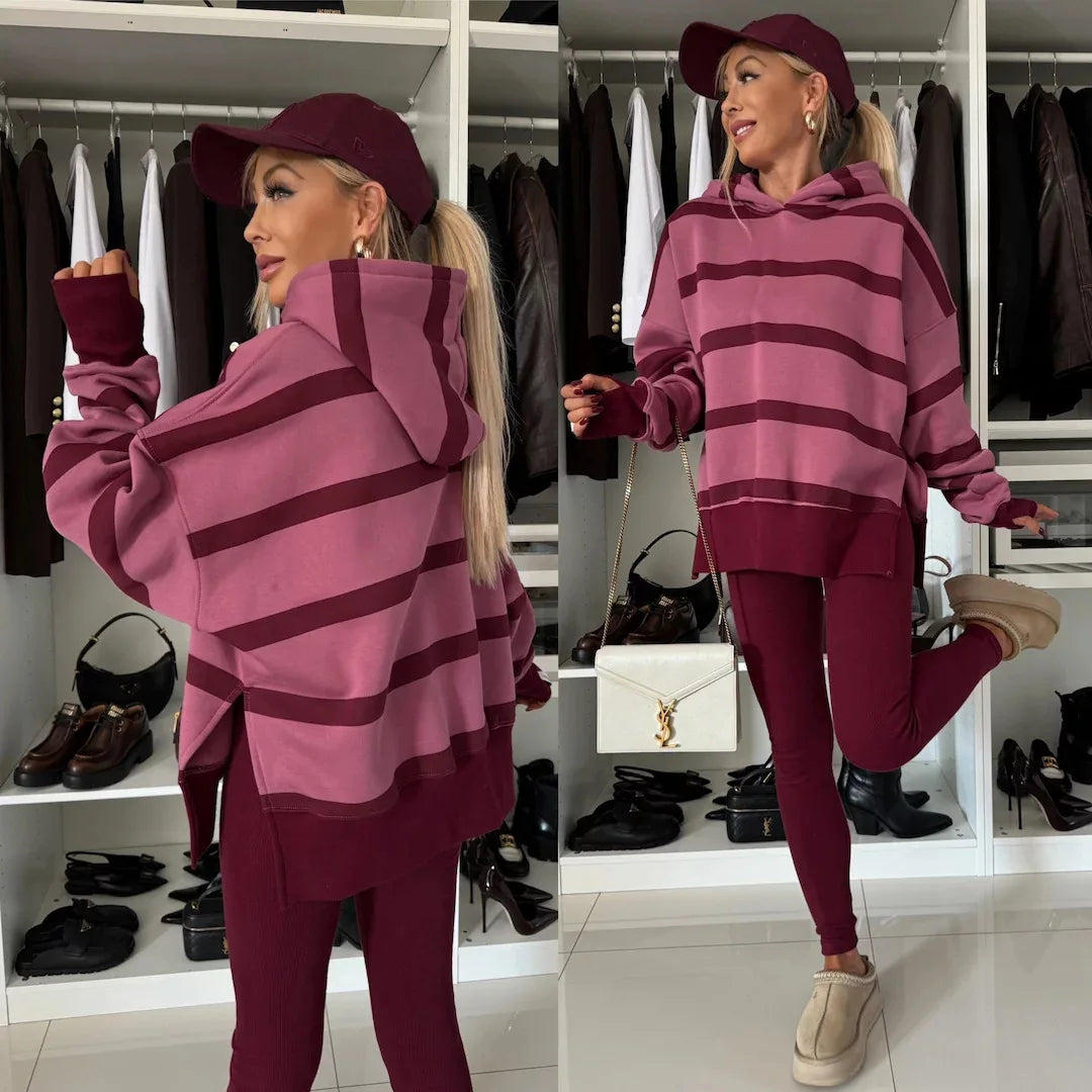 Women 2 Piece Set Hoddies Tracksuit Hooded Top & Pants Set Sweatshirts Suit Trouser Outfits Spring Jogging Sport Y2k Streetwear.