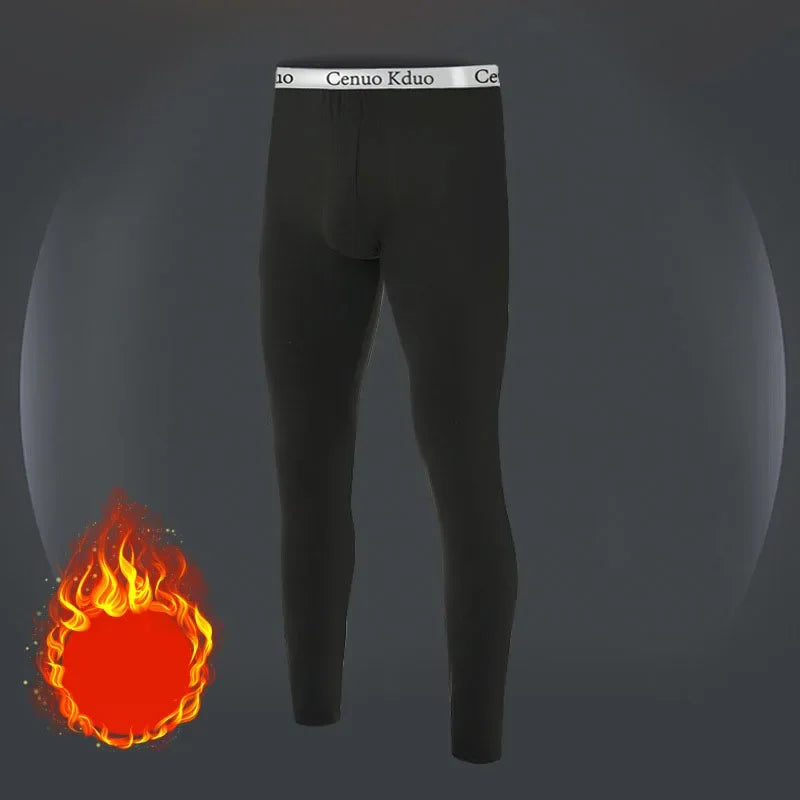 2025 New Men's Tight Sports Pants Slim Pants Autumn And Winter Thermal Pants Plush High Stretch Quick Drying Compression Pants.