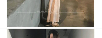 Loribindwood Gestrickte Pullover Breite Bein Hosen Anzug für Frauen Herbst/winter 2022, Neue Koreanische Lose Mode Zwei-stück Set