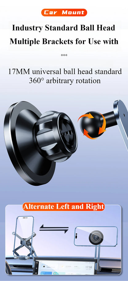 Oatsbasf Dual-position Car Screen Phone Holder Stand Metal Aluminum Adjustable for Tesla Model 3 Highland Y Car Accessories.