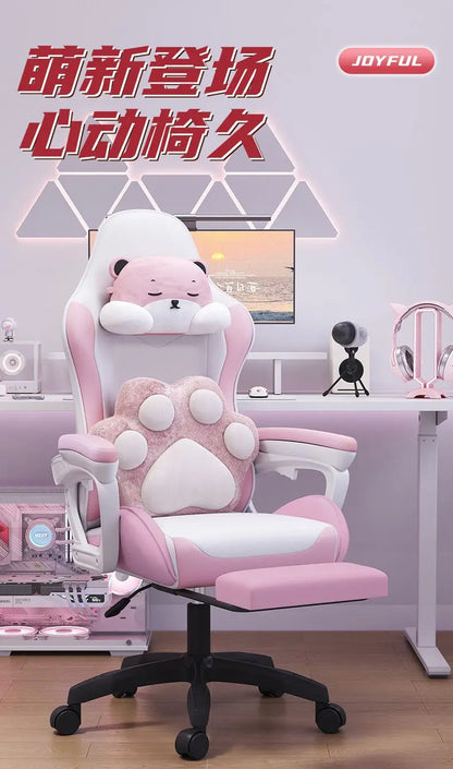 Bezaubernder Stuhl für Studenten, bequemes langes Sitzen, verstellbarer Home-Office-Gaming-Sitz