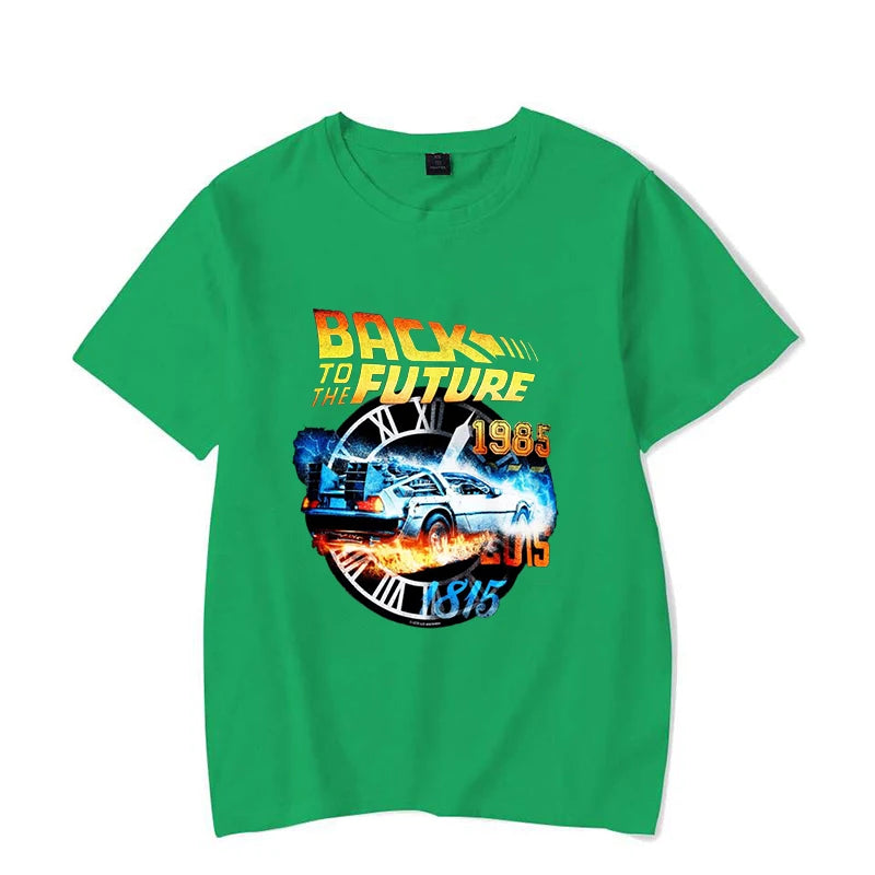 Hot Back To The Future T-Shirt Men Women Fashion Y2k Harajuku T Shirt Summer Cool Short Sleeve Hip Hop Top Tee