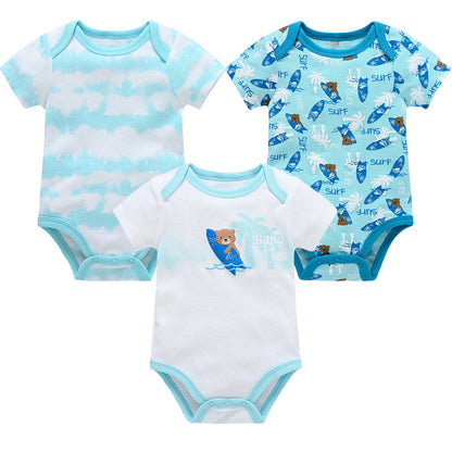 Honeyzone Sommer Baby Kleidung Säuglings Mädchen Strampler Nette Löwe Voller Druck Jungen Bodys 2 teile/satz Trottie Overalls Outfits Боди