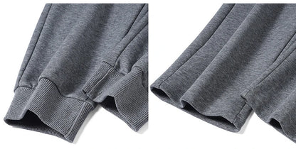 Plus Size 6XL 7XL Men's Sportswear Casual Cotton Tracksuits Men Sets Outwear Jacket+Sweatpant Joggers Running Winter Sports Suit