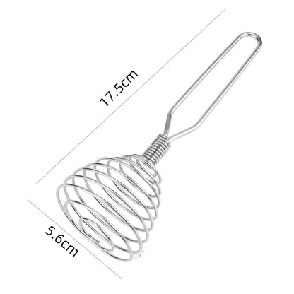New Stainless Steel Manual Press Type Egg Beater Creative Honey Spoon Mixer Milk Jam Stirring Spoon Kitchen Baking Cooking Tools.