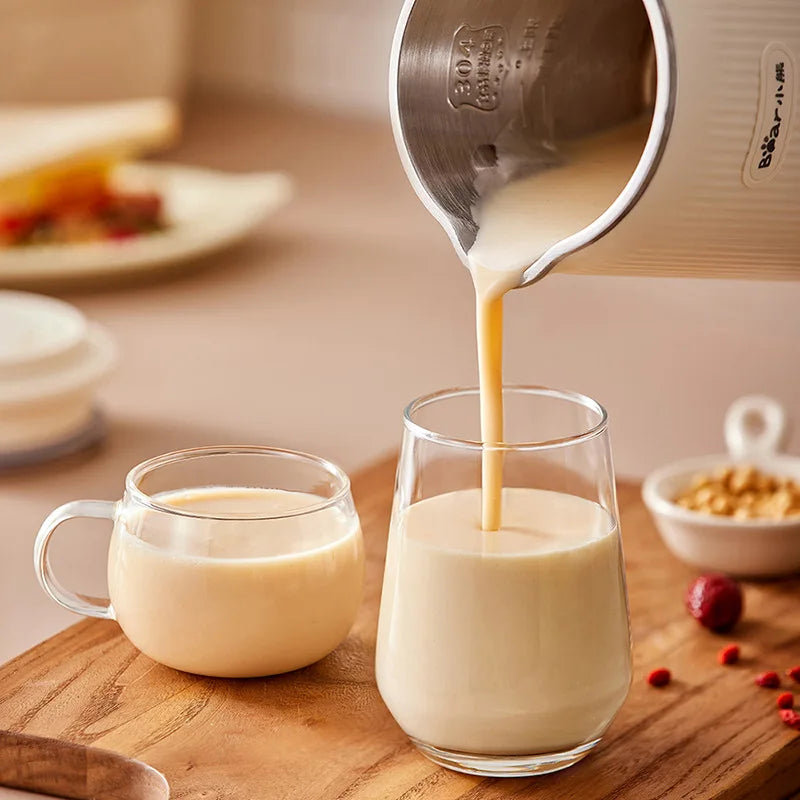 Bear 600ml Soy Milk Machine Maker Soybean Blenders For Kitchen Juicer Food Processors Nut Vegan Low Noise 220V Wall Breaking.