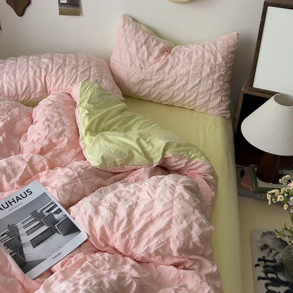 Comforter sets Bedding Set for Boys Girls Bedroom Duvet Cover Pillowcase Bedspread Simple Fashion Bed Sheet Set Bed Linens.