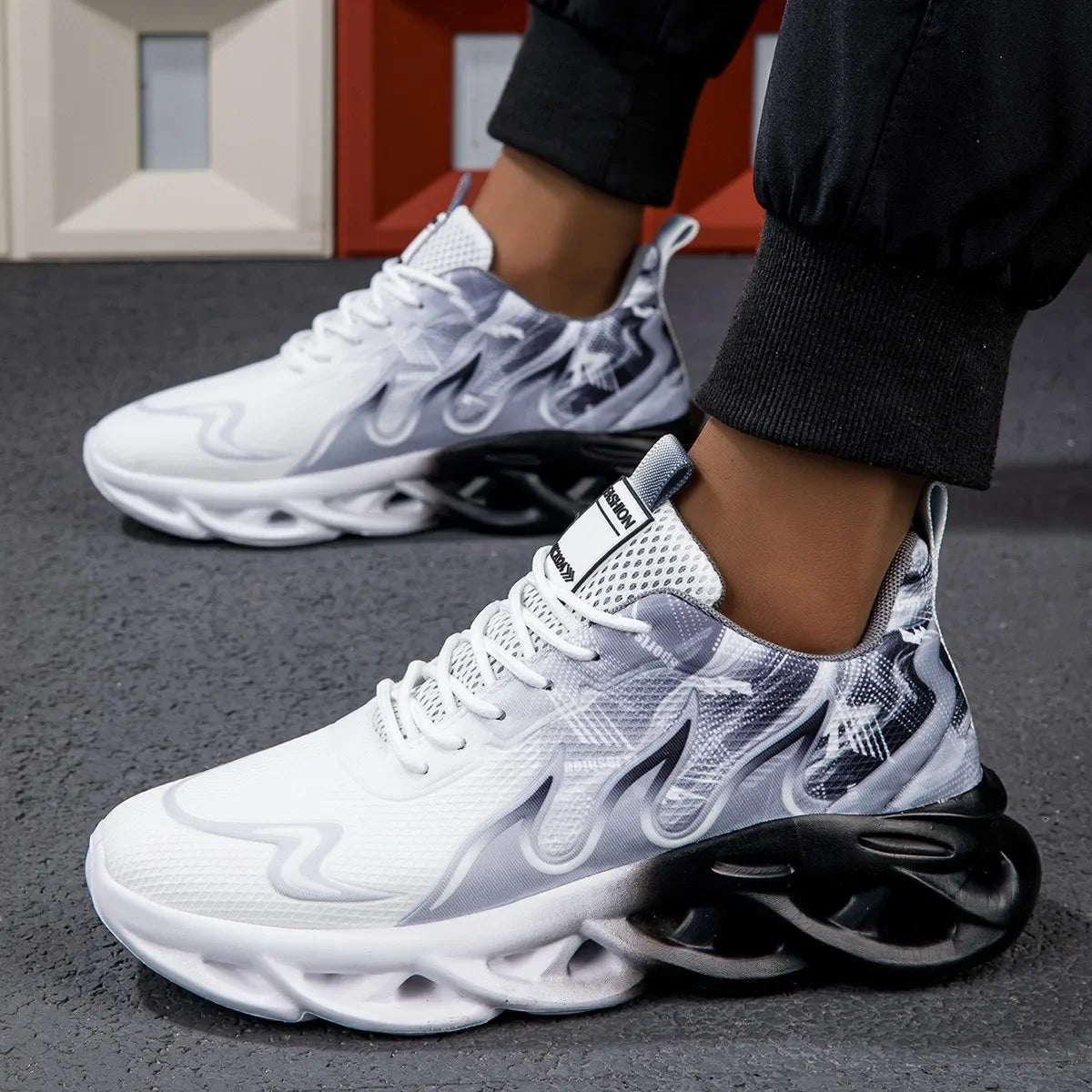 YRZL Womens Sneakers Lightweight Summer Woman Casual Sports Shoes Men Breathable Jogging Trainers Walking Tenis Ladies Shoes