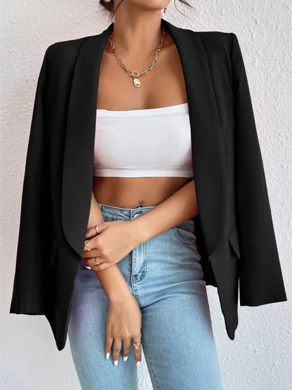 Koreanische Beliebte Rosa Neue Oberbekleidung Frauen 2024 Mode Weiblichen Frühling Jacke Casual Langarm Schwarz Blazer Mäntel
