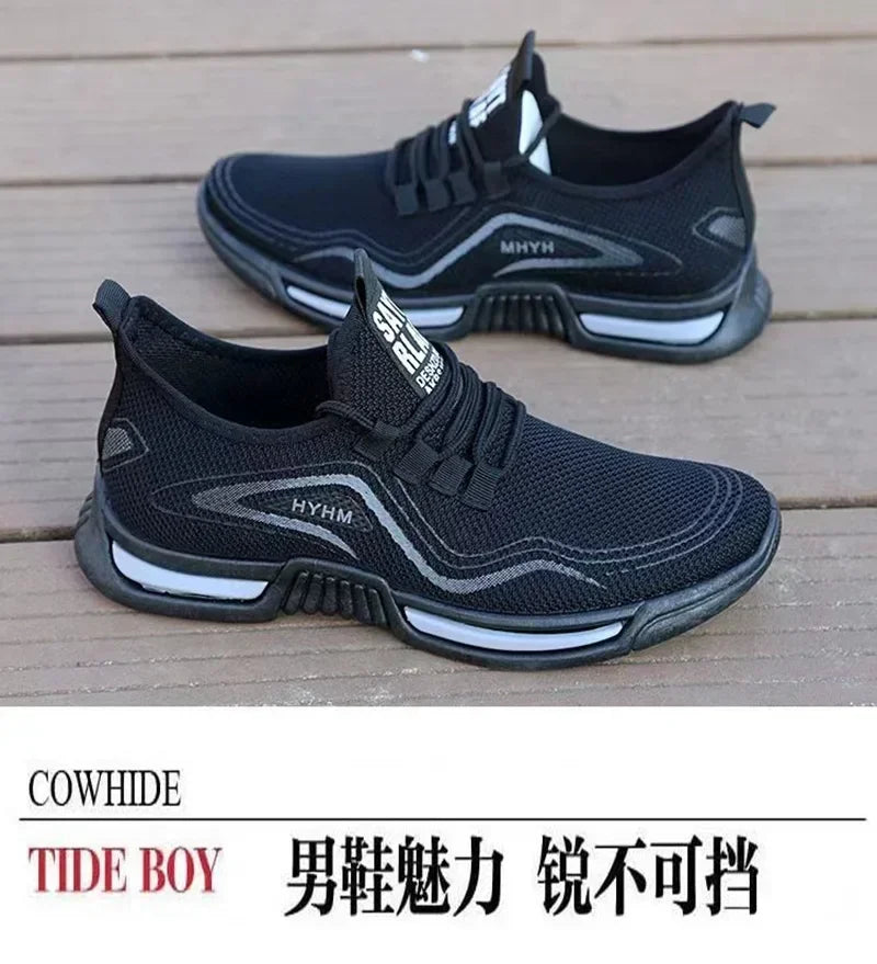 Men Shoes Slip on Fashion Sneakers Male Sport Running Shoes Breathable Gym Training Walking Tennis Shoes Non Slip Workout Flats.