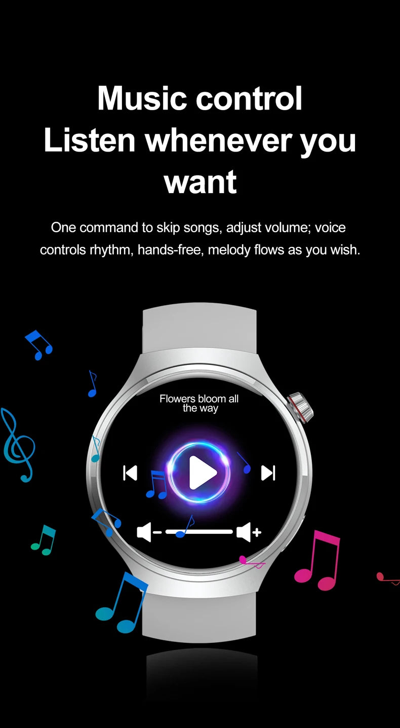 2025 New Watch 4 GT Series Smart Watch Men AMOLED Screen Heart Rate Health Monitoring Bluetooth Call Business Smartwatch Man.