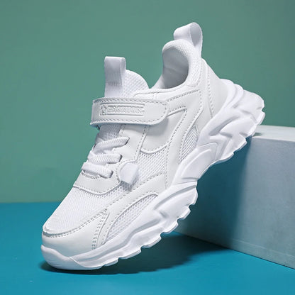 Girl's Fashion Sneakers Lovely Girls Sneaker Outdoor Breathable Mesh Flat Sport Shoes Kids Casual School Walking Shoe Antislip