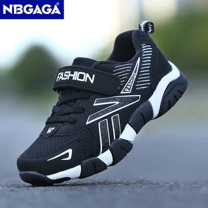 Kids Fashion Sneakers for Boys Mesh Breathable Sports Running Shoes Lightweight Children School Walking Footwear.