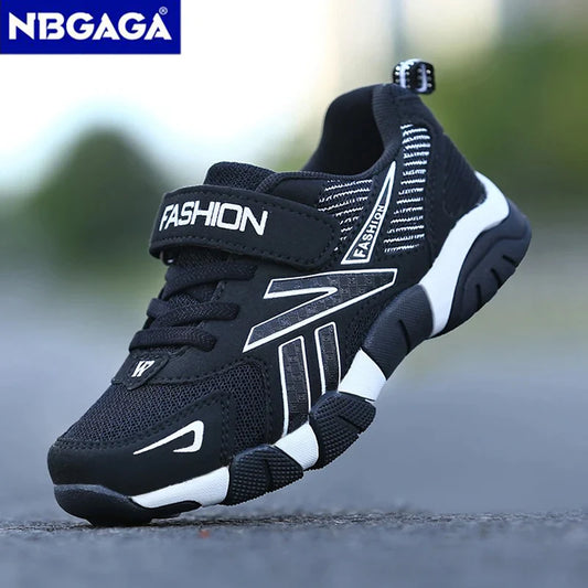 Kids Fashion Sneakers for Boys Mesh Breathable Sports Running Shoes Lightweight Children School Walking Footwear.